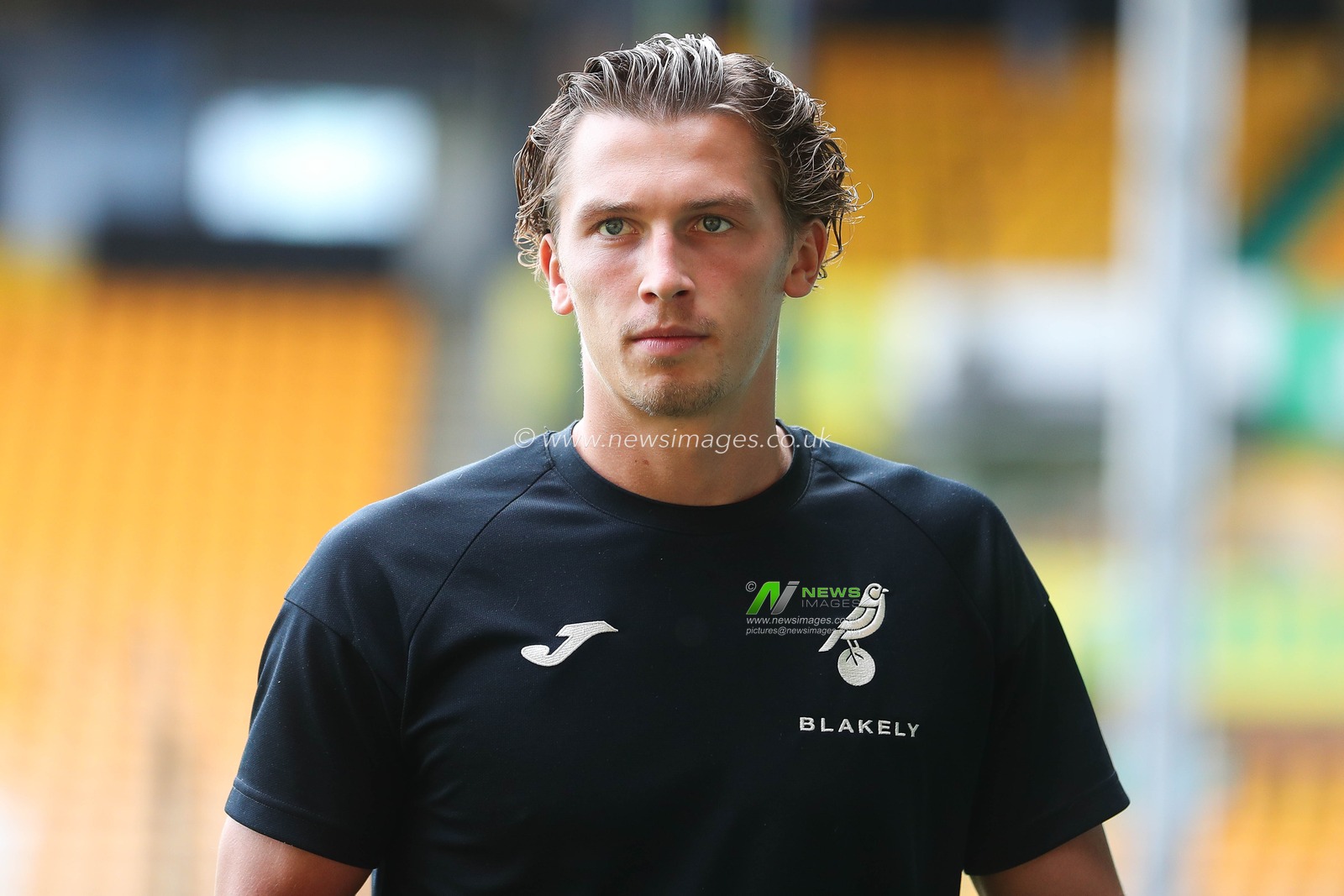 Brad Hills of Norwich City arrives at Carrow Road prior to  the Sky Bet Championship match Norwich City vs Blackburn Rovers at Carrow Road, Norwich, United Kingdom, 17th August 2024

(Photo by Izzy Poles/News Images)