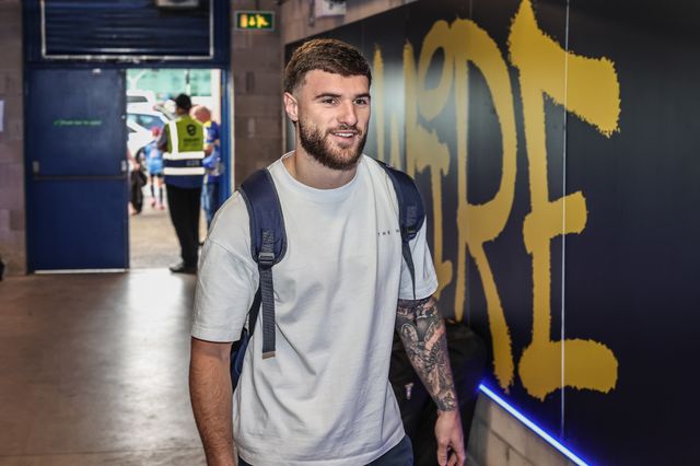 Connor Wrench of Warrington Wolves arrives during the Betfred Super League Round 22 match Warrington Wolves vs Catalans Dragons at Halliwell Jones Stadium, Warrington, United Kingdom, 14th August 2025

(Photo by Alfie Cosgrove/News Images)