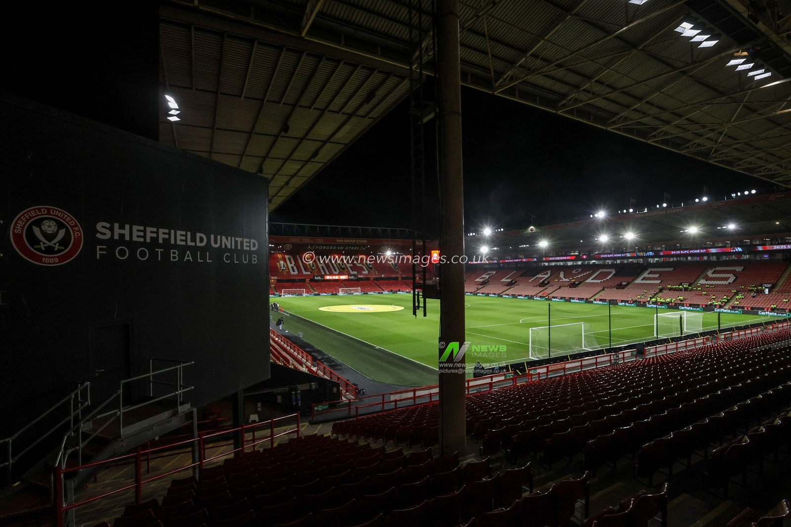 A general view of Bramall Lane ahead of the Sky Bet Championship match Sheffield United vs Sunderland at Bramall Lane, Sheffield, United Kingdom, 29th November 2024

(Photo by Alfie Cosgrove/News Images)