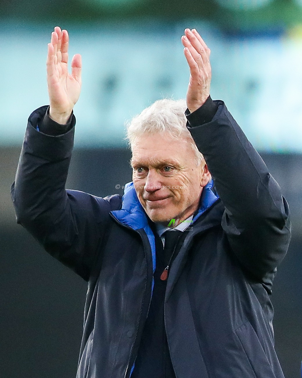 David Moyes of Everton celebrates after the teams victory following the Premier League match Everton vs Tottenham Hotspur at Goodison Park, Liverpool, United Kingdom, 19th January 2025

(Photo by Gareth Evans/News Images)