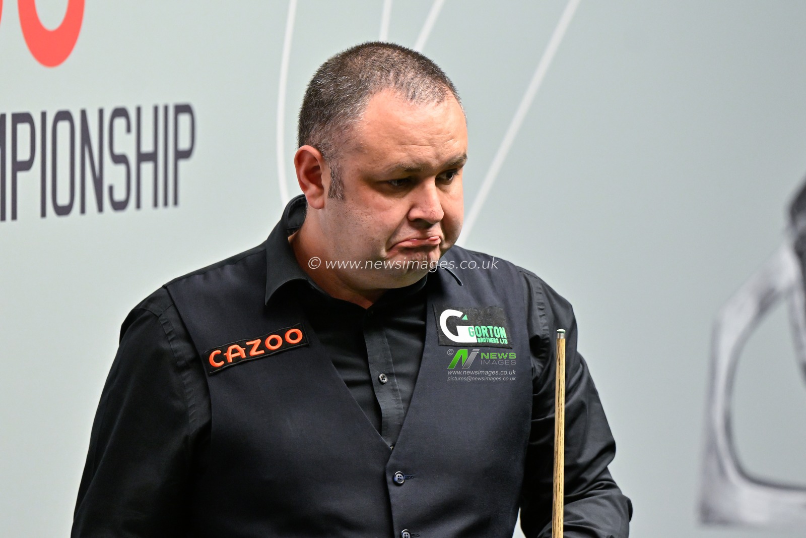 Stephen Maguire reacts, during the Cazoo World Championships 2024 at Crucible Theatre, Sheffield, United Kingdom, 28th April 2024

(Photo by Cody Froggatt/News Images)