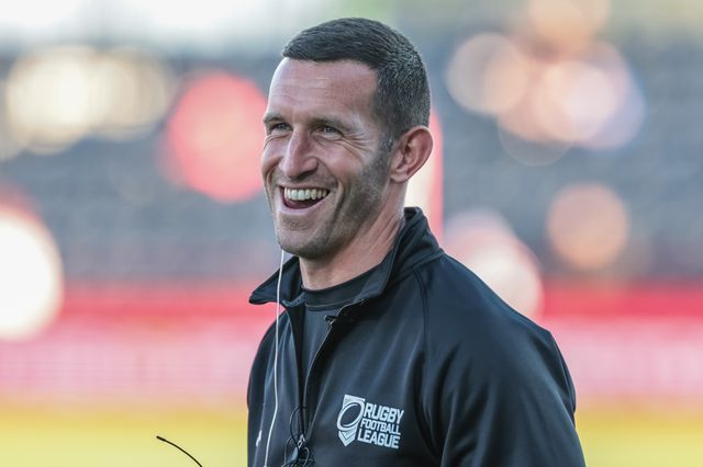 Referee Jack Smith full of smiles as he arrives during the Betfred Super League round 10 match Hull KR vs Castleford Tigers at Sewell Group Craven Park, Hull, United Kingdom on 30 April 2026

(Photo by Mark Cosgrove/News Images)