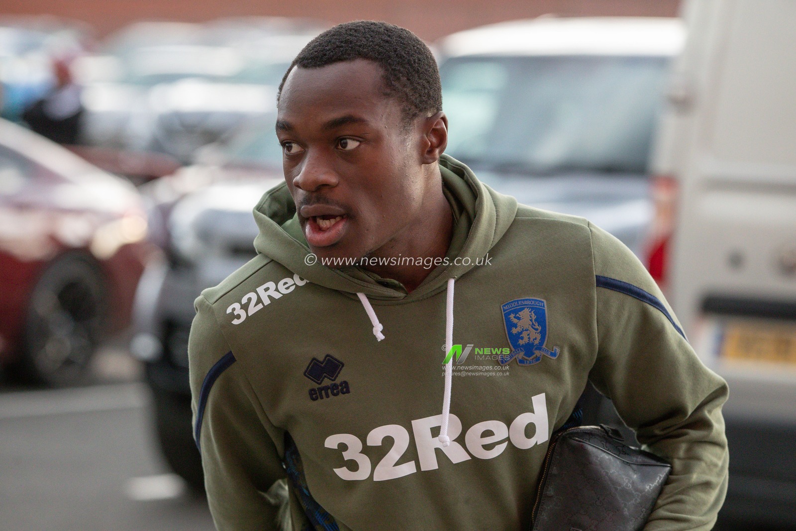 Marc Bola #27 of Middlesbrough arrives at The Riverside Stadium ahead of the Sky Bet Championship match Middlesbrough vs Rotherham United at Riverside Stadium, Middlesbrough, United Kingdom, 17th September 2022

(Photo by James Heaton/News Images)