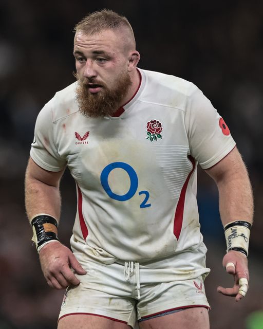 Joe Heyes of England during the Quilter Nations Series 2025 match England vs Fiji at Allianz Stadium, Twickenham, United Kingdom, 8th November 2025

(Photo by Mark Cosgrove/News Images)

*** GER AUT SUI OUT ***
