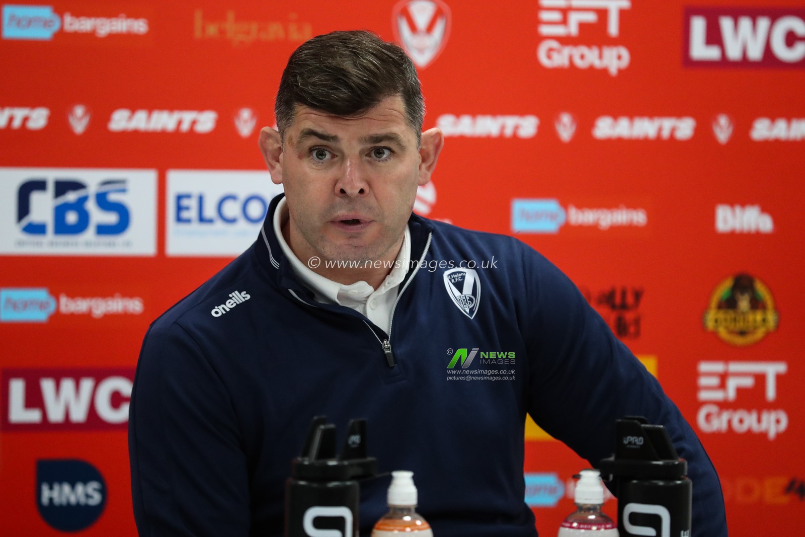 Paul Wellens Head Coach of St. Helens during the press conference after the Betfred Super League Round 4 match St Helens vs Hull KR at Totally Wicked Stadium, St Helens, United Kingdom, 7th March 2025

(Photo by Gareth Evans/News Images)