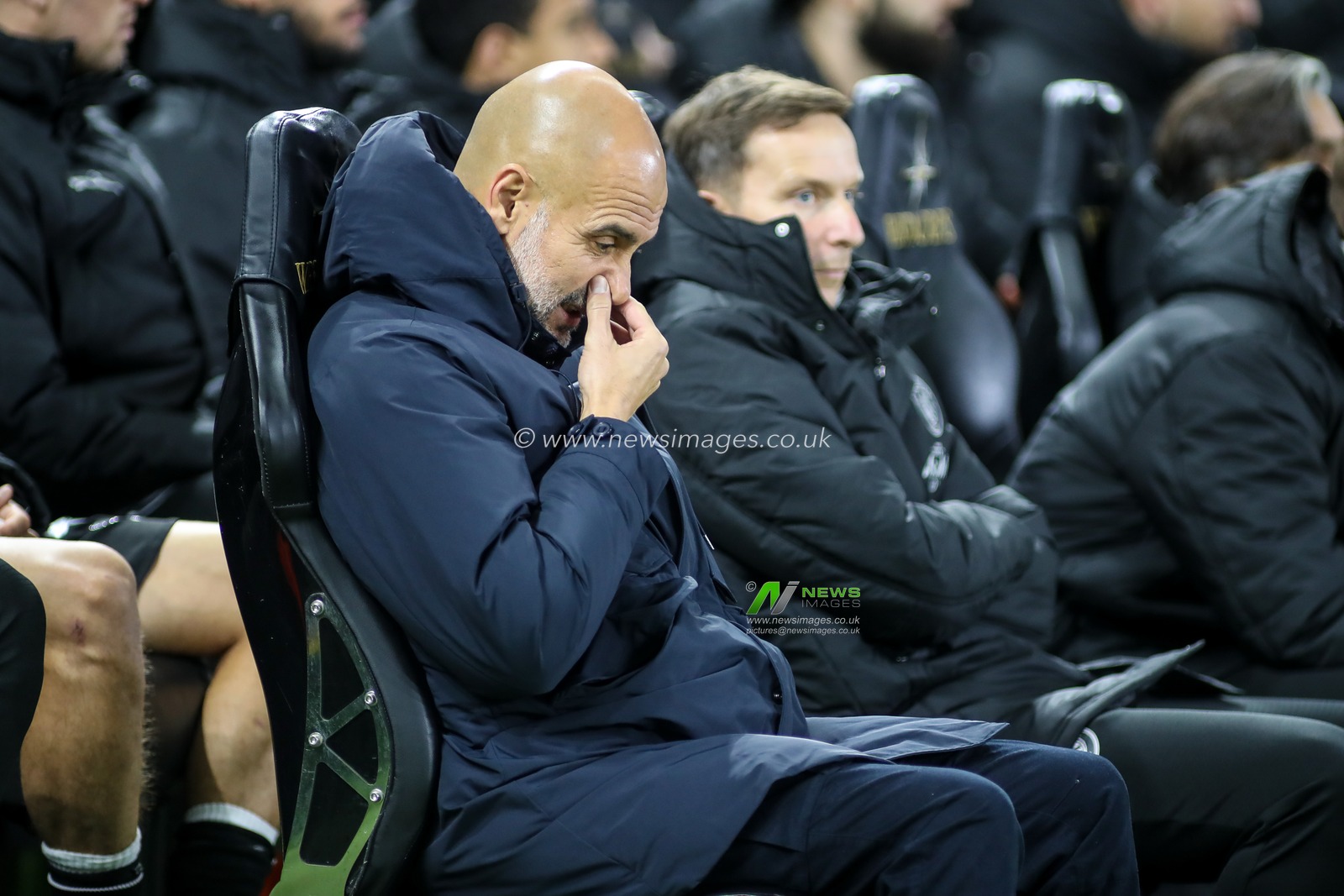 Manchester City Manager Pep Guardiola during the Carabao Cup Last 16 Swansea City vs Manchester City at Swansea.com Stadium, Swansea, United Kingdom, 29th October 2025

(Photo by Andrew Lewis/News Images)

*** GER AUT SUI OUT ***