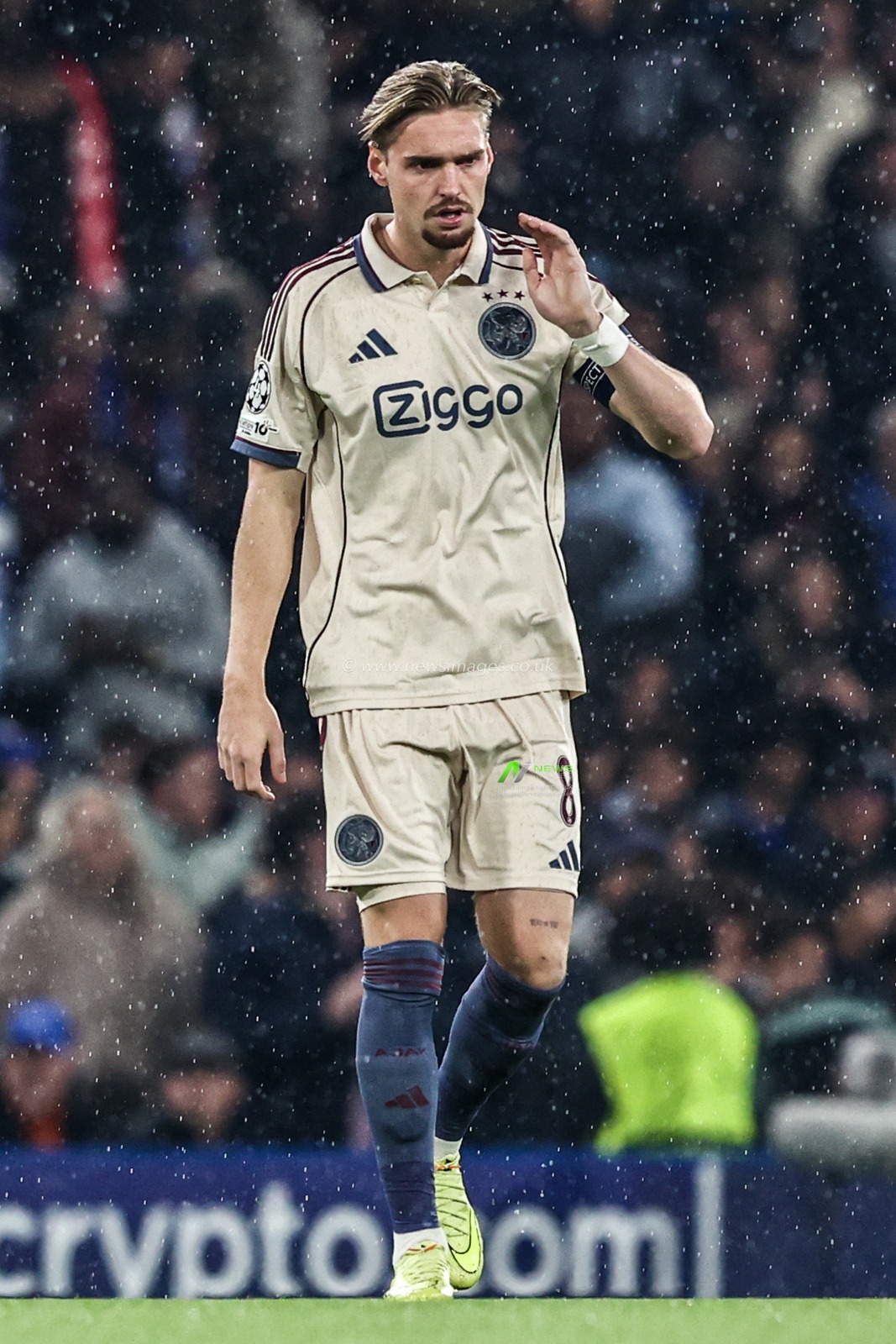 Kenneth Taylor of Ajax during the UEFA Champions League Matchday 3 of 8 Chelsea vs Ajax at Stamford Bridge, London, United Kingdom, 22nd October 2025

(Photo by Alfie Cosgrove/News Images)