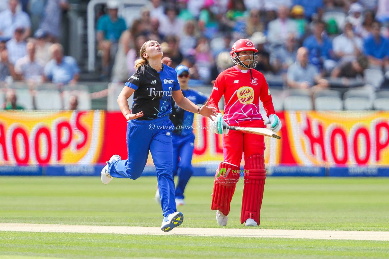 Tara Norris of London Spirit reacts during the The Hundred Women's Final match Welsh Fire Women vs London Spirit Women at Lords, London, United Kingdom, 18th August 2024

(Photo by Izzy Poles/News Images)