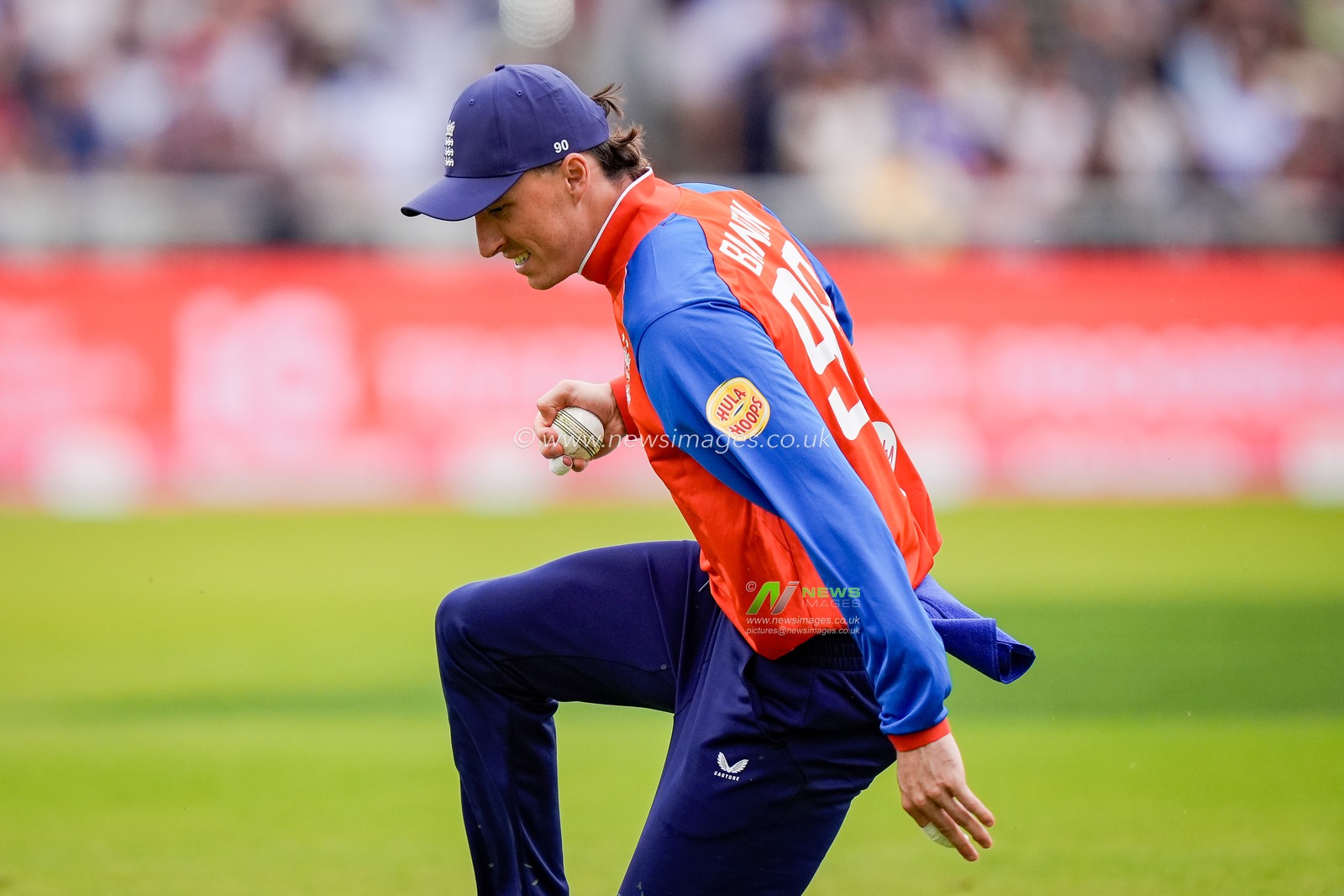 Tom Banton of England catches the ball to dismiss India captain Shreyas Iyer during the Second Vitality T20 International match England vs India at Old Trafford, Manchester, United Kingdom on 04 July 2026

(Photo by Maynard Manyowa/News Images)