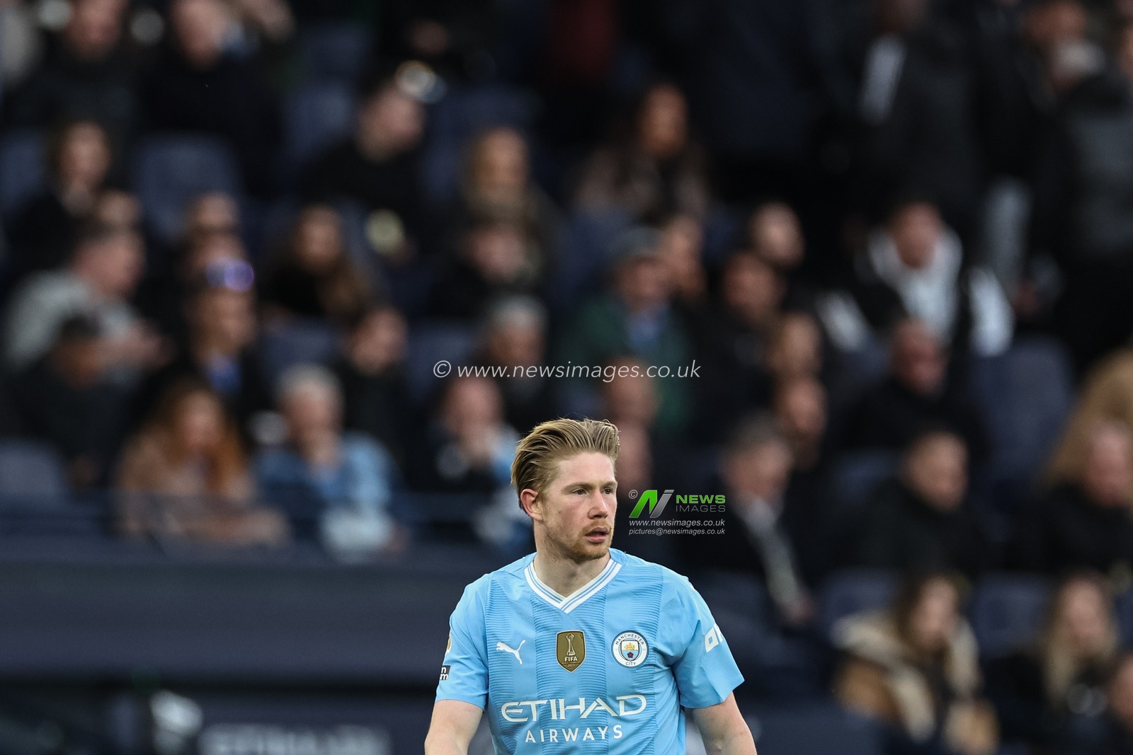 Kevin De Bruyne of Manchester City during the Premier League match Manchester City vs Manchester United at Etihad Stadium, Manchester, United Kingdom, 3rd March 2024

(Photo by Mark Cosgrove/News Images)