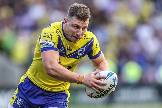George Williams of Warrington Wolves breaks with the ball during the Betfred Super League round 16 match Warrington Wolves vs Hull FC at Halliwell Jones Stadium, Warrington, United Kingdom, 28th June 2025

(Photo by Alfie Cosgrove/News Images)