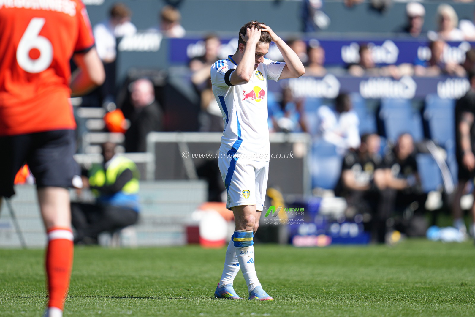 Daniel James of Leeds United during the Sky Bet Championship match Luton Town vs Leeds United at Kenilworth Road, Luton, United Kingdom, 5th April 2025

(Photo by Harvey Murphy/News Images)