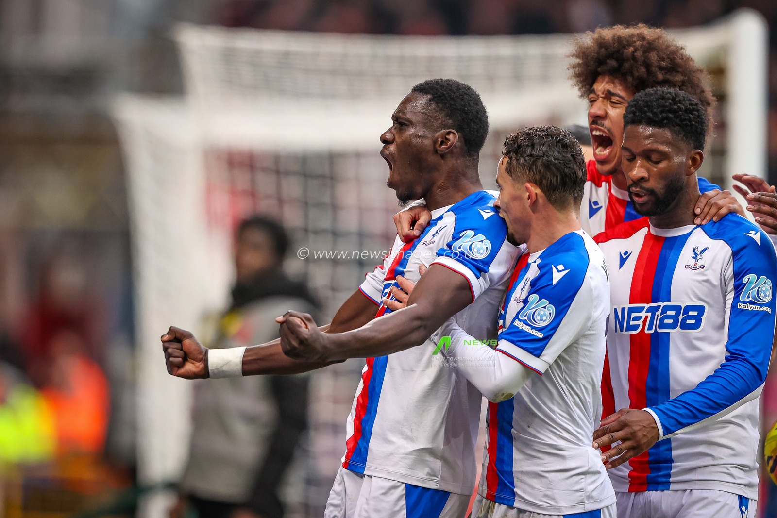 Ismaila Sarr of Crystal Palace celebrates his penalty goal to make it  during the Premier League match Nottingham Forest vs Crystal Palace at City Ground, Nottingham, United Kingdom, 1st February 2026

(Photo by Alfie Cosgrove/News Images)