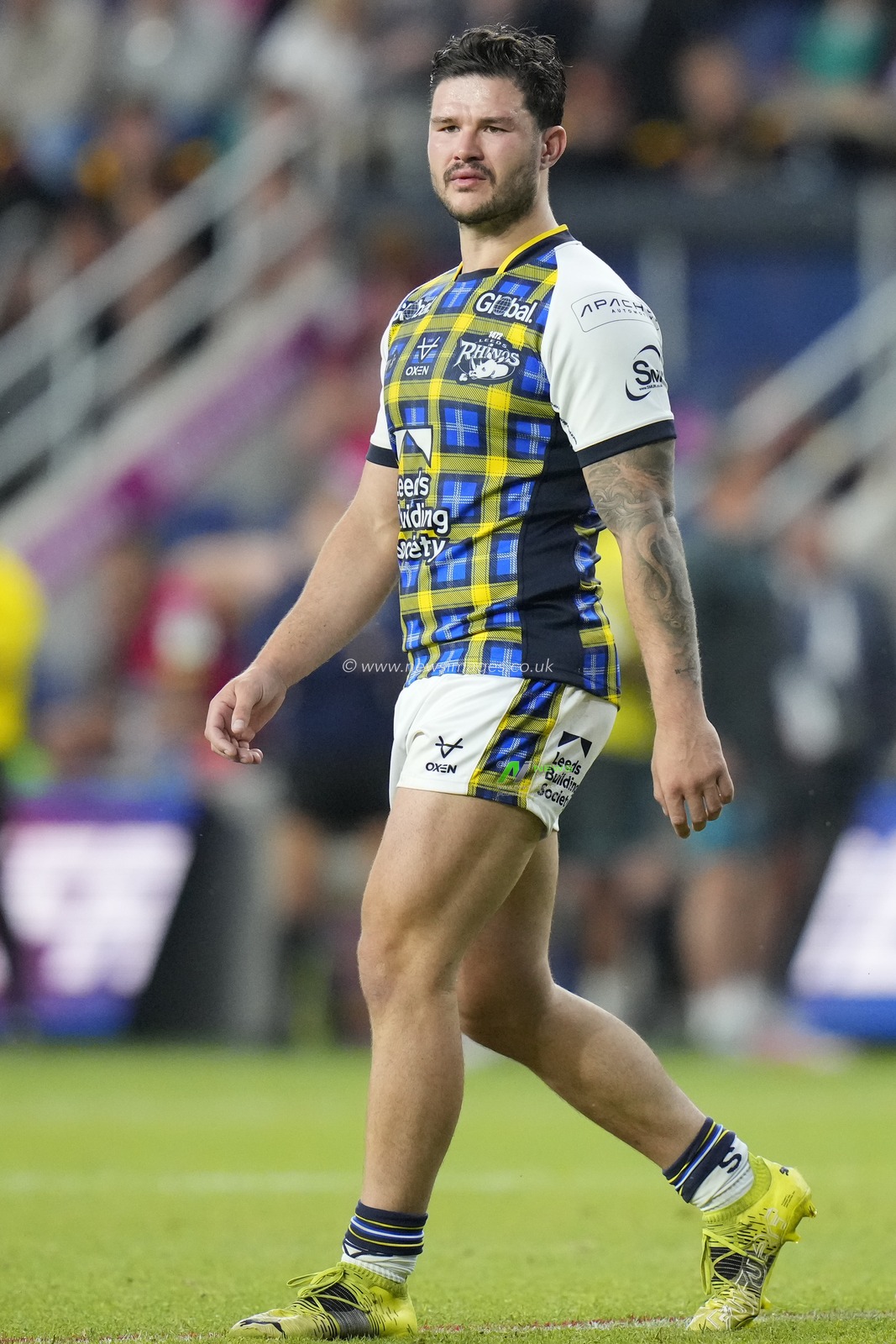 James Bentley #11 of Leeds Rhinos during the Betfred Super League Round 16 match Leeds Rhinos vs Huddersfield Giants at Headingley Stadium, Leeds, United Kingdom, 23rd June 2023

(Photo by Steve Flynn/News Images)
