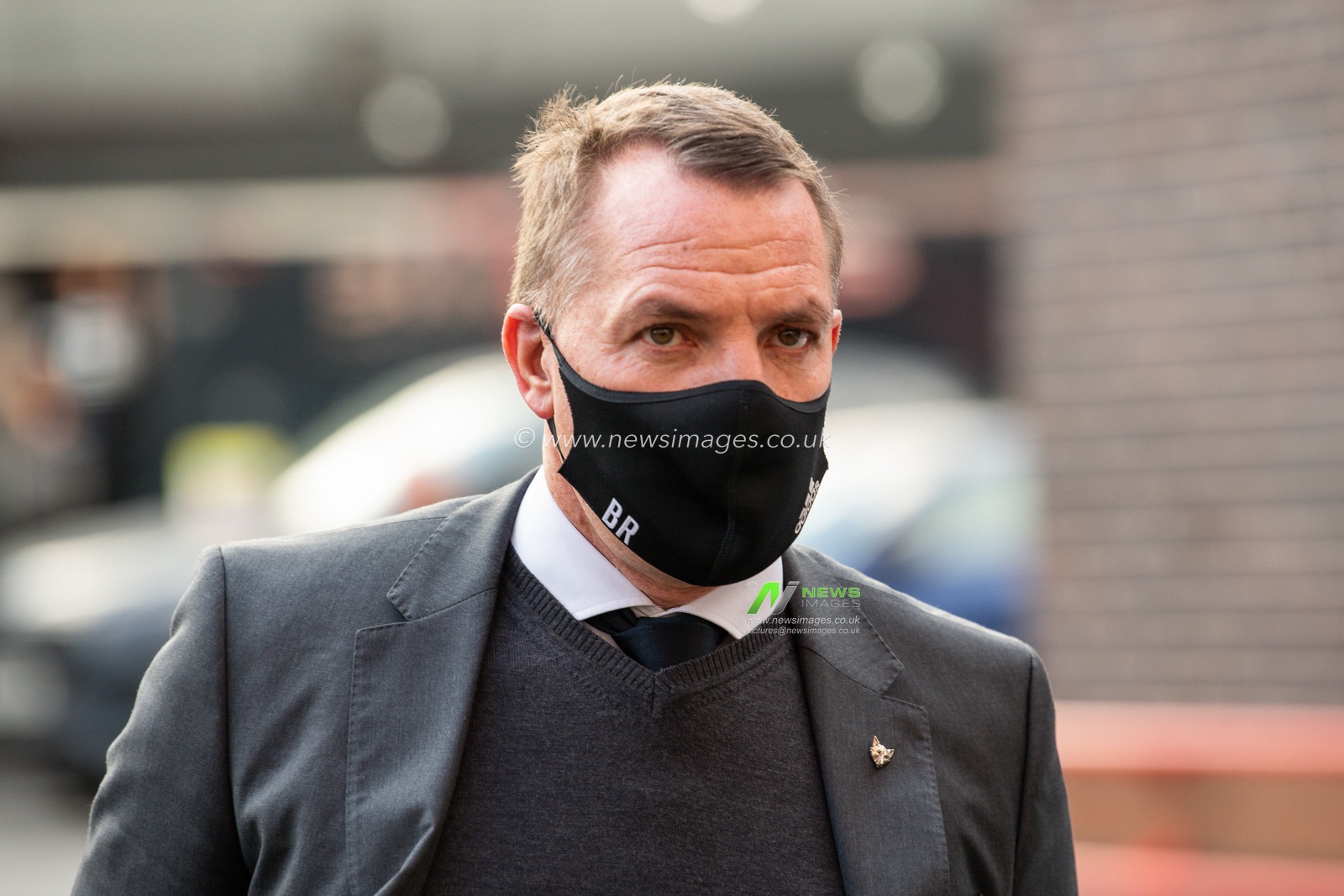 Brendan Rogers manager of Leicester City arrives at The City Ground, Home of Nottingham Forest