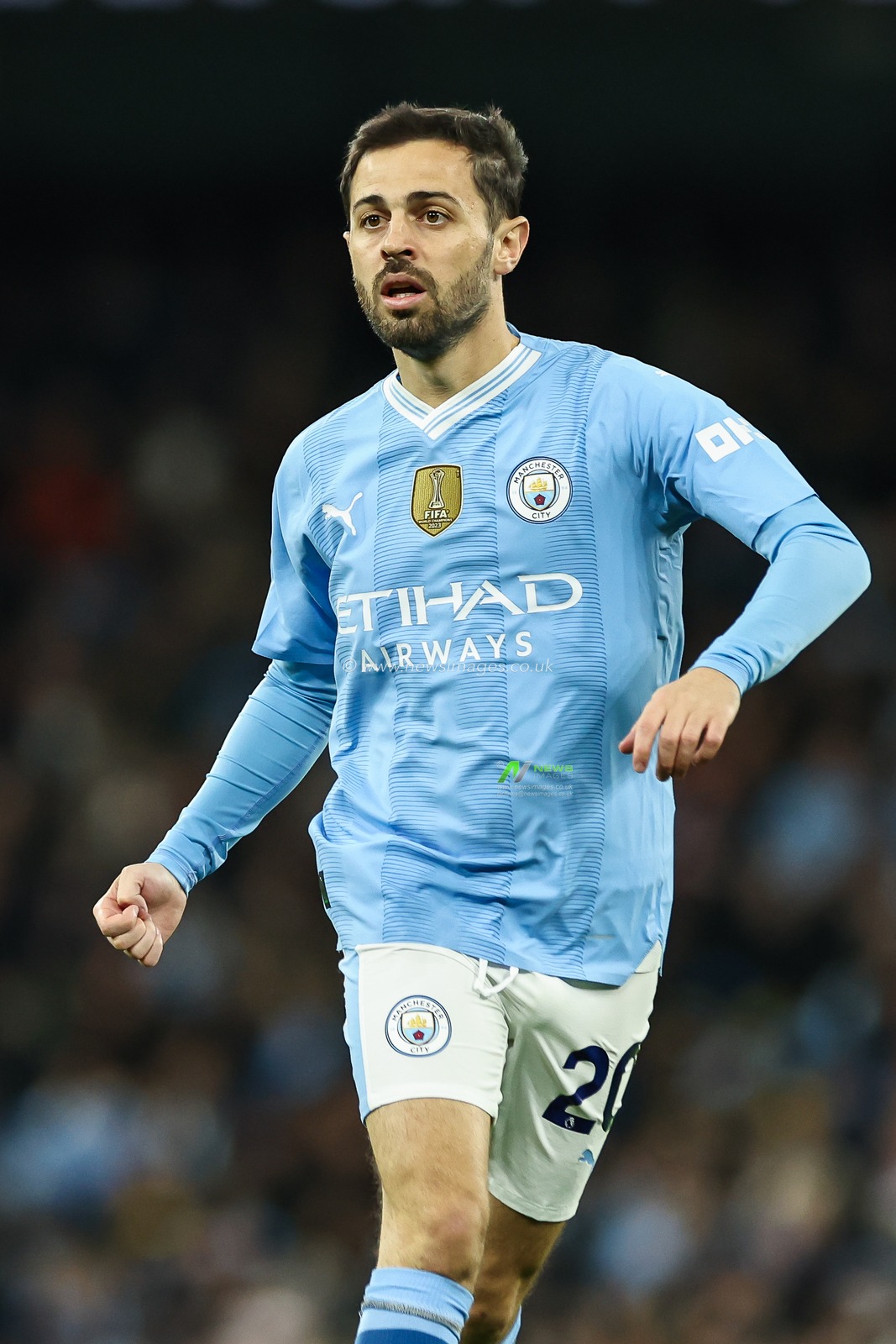 Bernardo Silva of Manchester City during the Premier League match Manchester City vs Aston Villa at Etihad Stadium, Manchester, United Kingdom, 3rd April 2024

(Photo by Mark Cosgrove/News Images)
