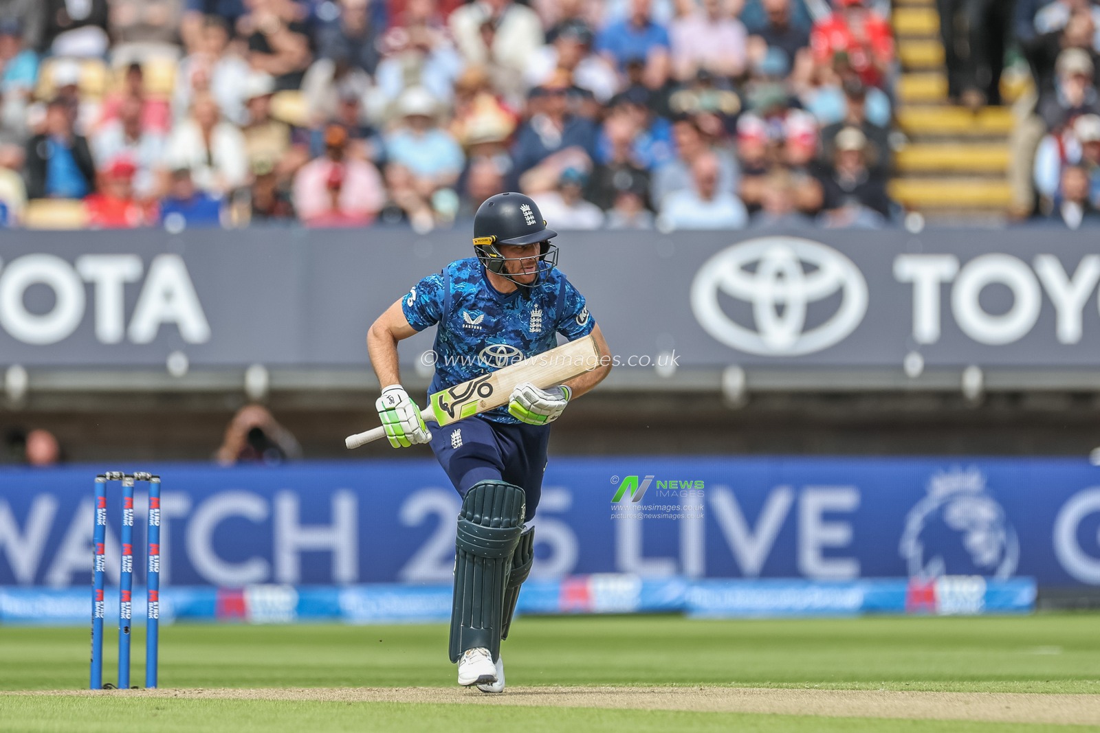 Jos Buttler of England makes one run during the 1st Metro Bank ODI England vs West Indies at Edgbaston, Birmingham, United Kingdom, 29th May 2025

(Photo by Mark Cosgrove/News Images)