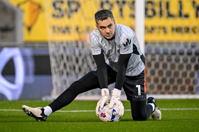 James Shea of Luton Town  warms up prior to the Sky Bet League 1 match Blackpool vs Luton Town at Bloomfield Road, Blackpool, United Kingdom, 30th September 2025

(Photo by Adam Gee/News Images)