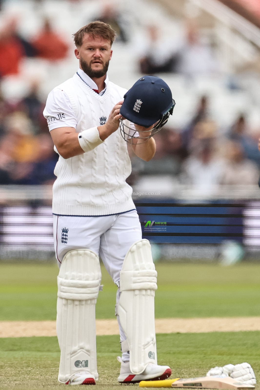 Ben Duckett of England as play stops for a moment during the Rothesay Test Match Day 1 England vs Zimbabwe at Trent Bridge, Nottingham, United Kingdom, 22nd May 2025

(Photo by Mark Cosgrove/News Images)
