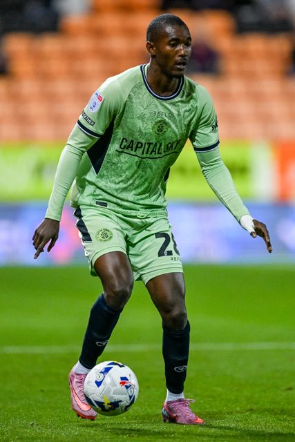 Christ Makosso of Luton Town during the Sky Bet League 1 match Blackpool vs Luton Town at Bloomfield Road, Blackpool, United Kingdom, 30th September 2025

(Photo by Adam Gee/News Images)