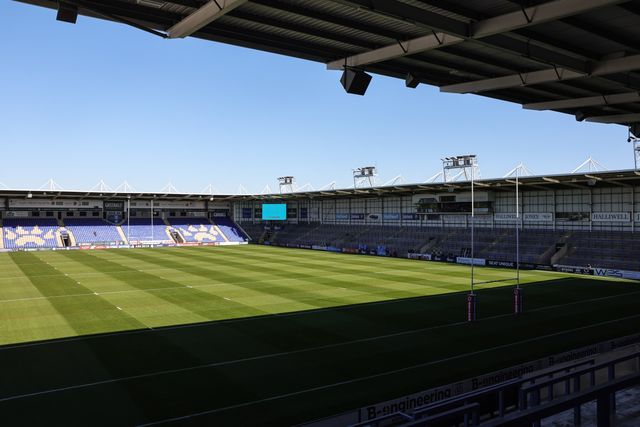 A general view of The Halliwell Jones Stadium during the Betfred Super League round 9 match Warrington Wolves vs Wigan Warriors at The Halliwell Jones Stadium, Warrington, United Kingdom on 24 April 2026

(Photo by Mark Cosgrove/News Images)