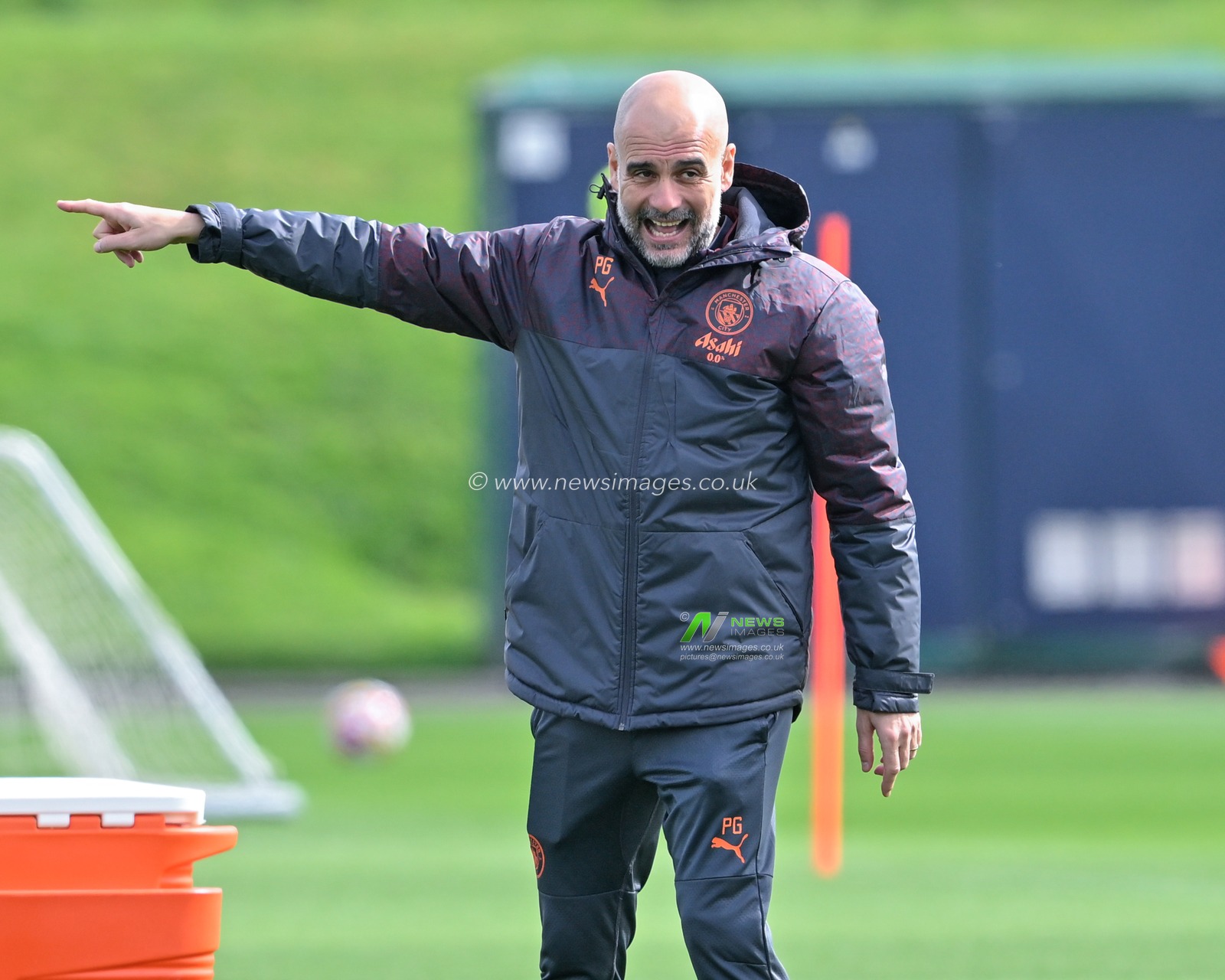 Pep Guardiola manager of Manchester City, during the Manchester City champions League training session ahead of the Real Madrid game at Etihad Stadium, Manchester, United Kingdom, 8th April 2024

(Photo by Cody Froggatt/News Images)