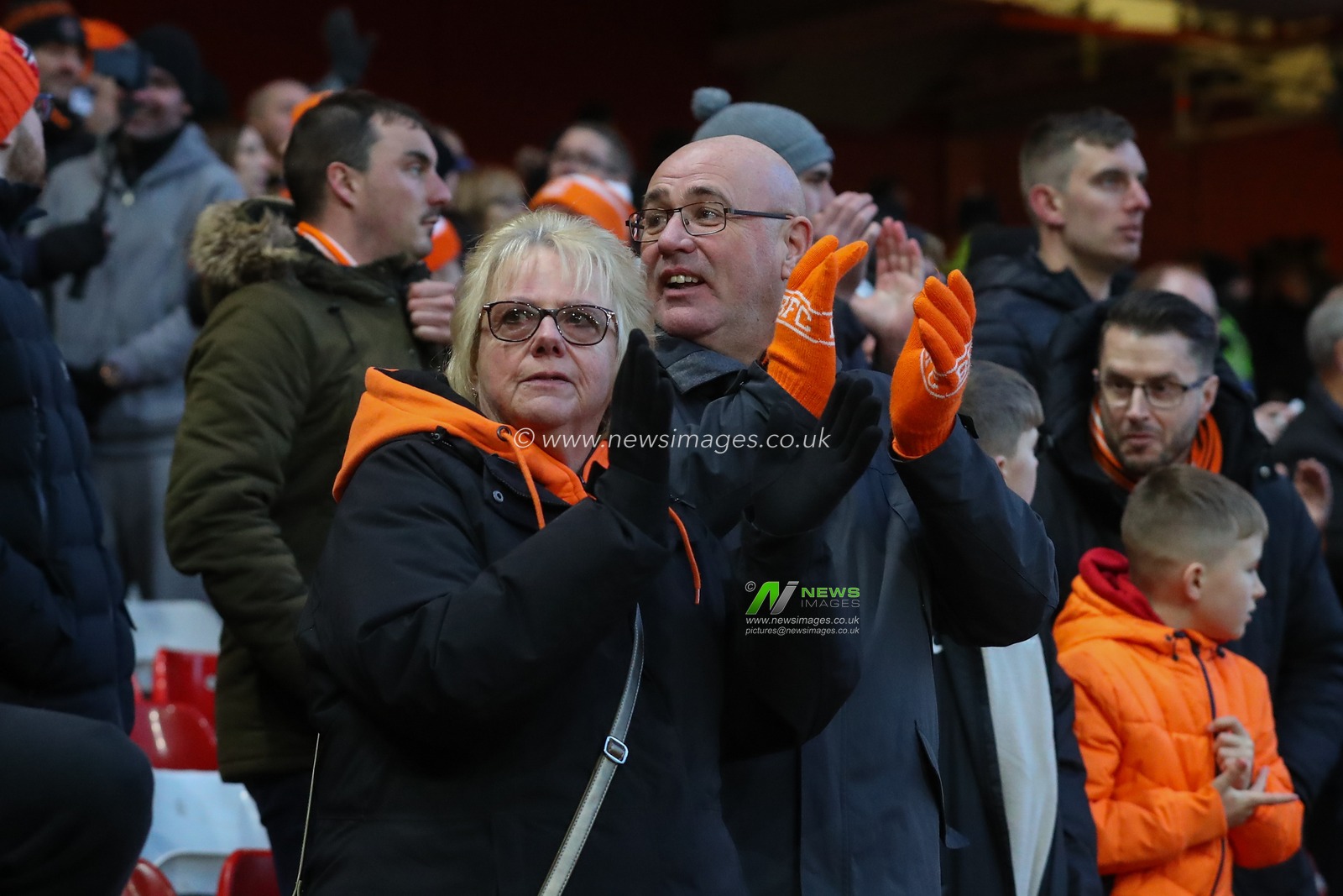 Blackpool fans during the Emirates FA Cup Third Round match Nottingham Forest vs Blackpool at City Ground, Nottingham, United Kingdom, 7th January 2024

(Photo by Gareth Evans/News Images)