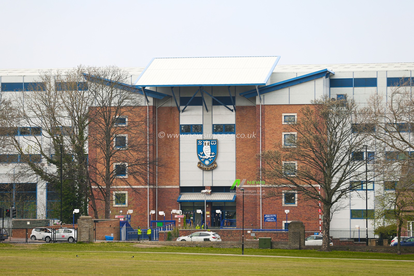 A general view outside the stadium