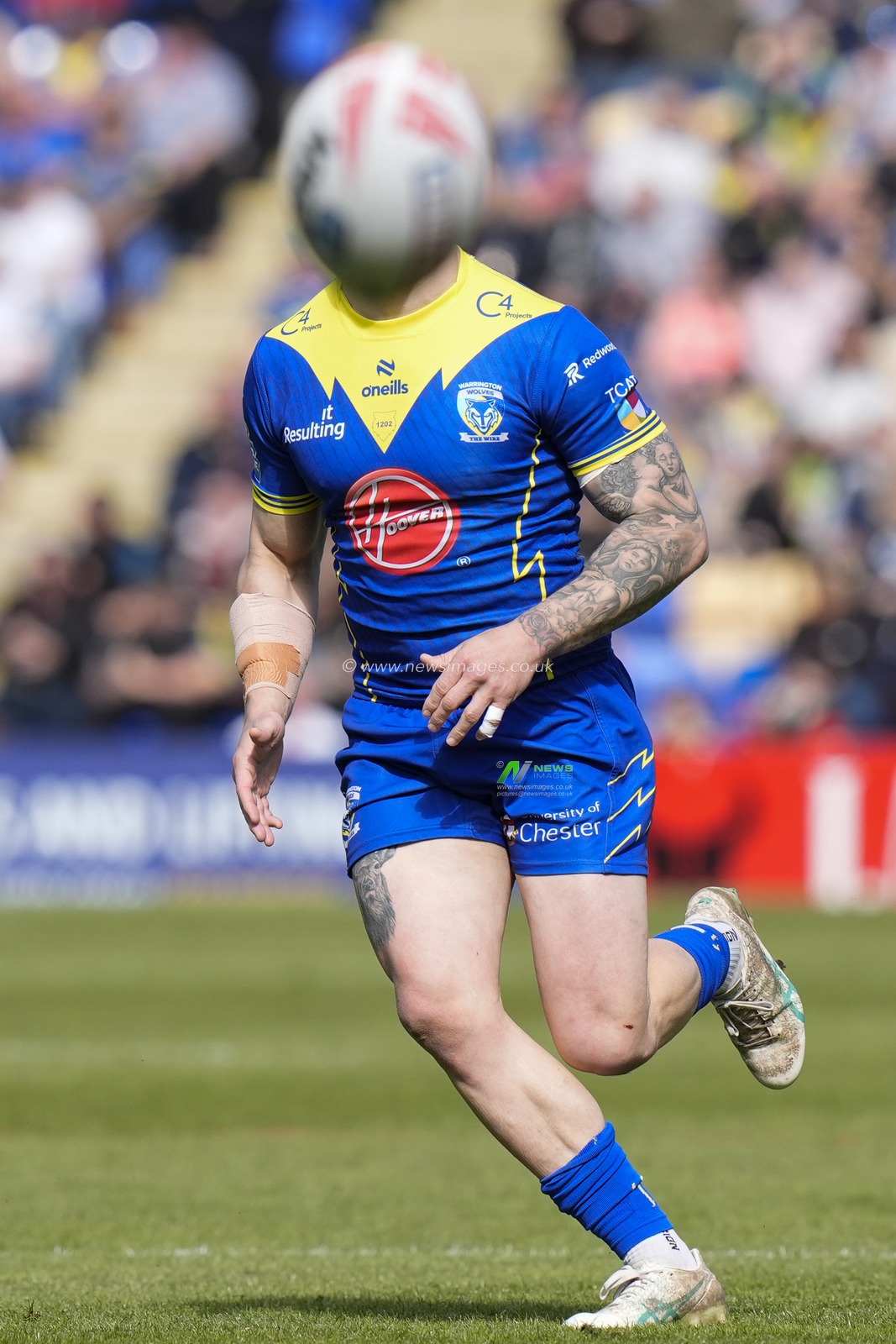 Sam Powell of Warrington Wolves during the Betfred Super League Round 8 match Warrington Wolves vs Leigh Leopards at Halliwell Jones Stadium, Warrington, United Kingdom, 20th April 2024

(Photo by Steve Flynn/News Images)
