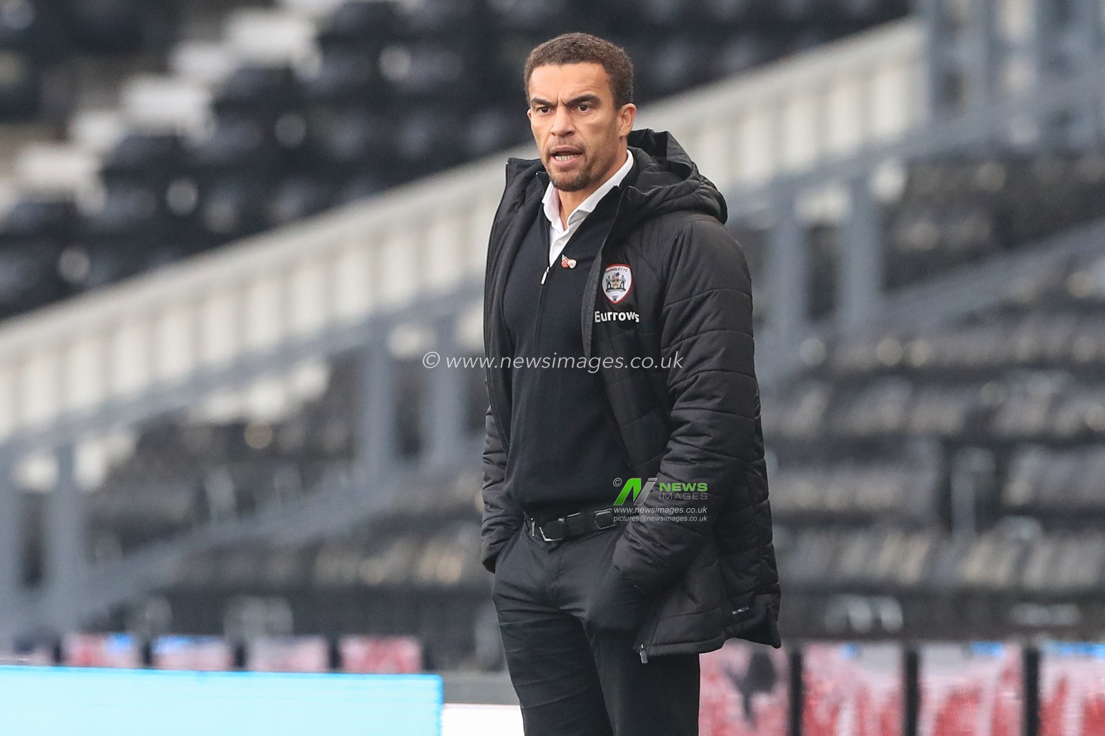Valerien Ismael manager of Barnsley during the game