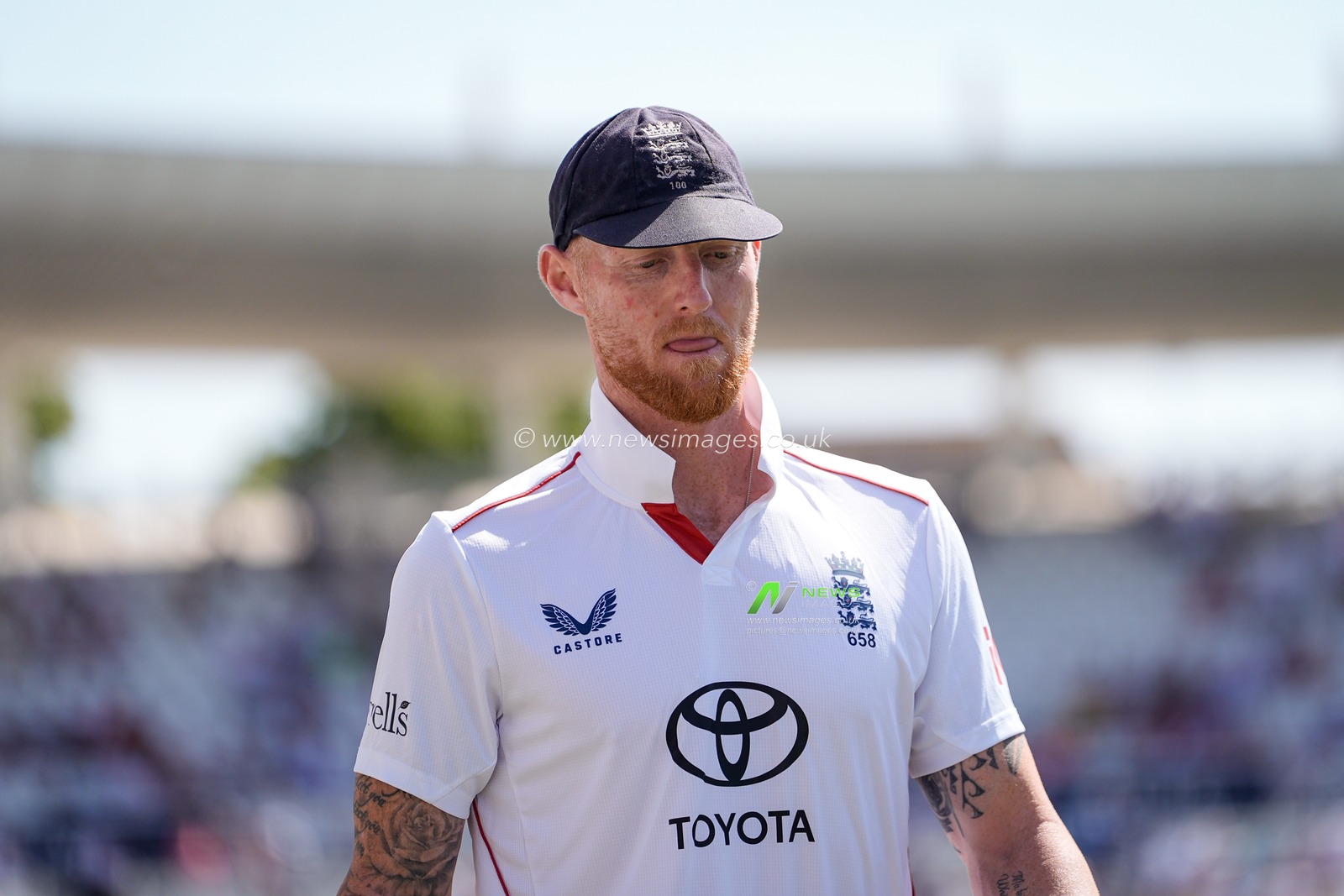 England captain Ben Stokes during the 3rd Rothesay Test Match Day 1 match England vs New Zealand at Trent Bridge, Nottingham, United Kingdom on 25 June 2026

(Photo by Maynard Manyowa/News Images)