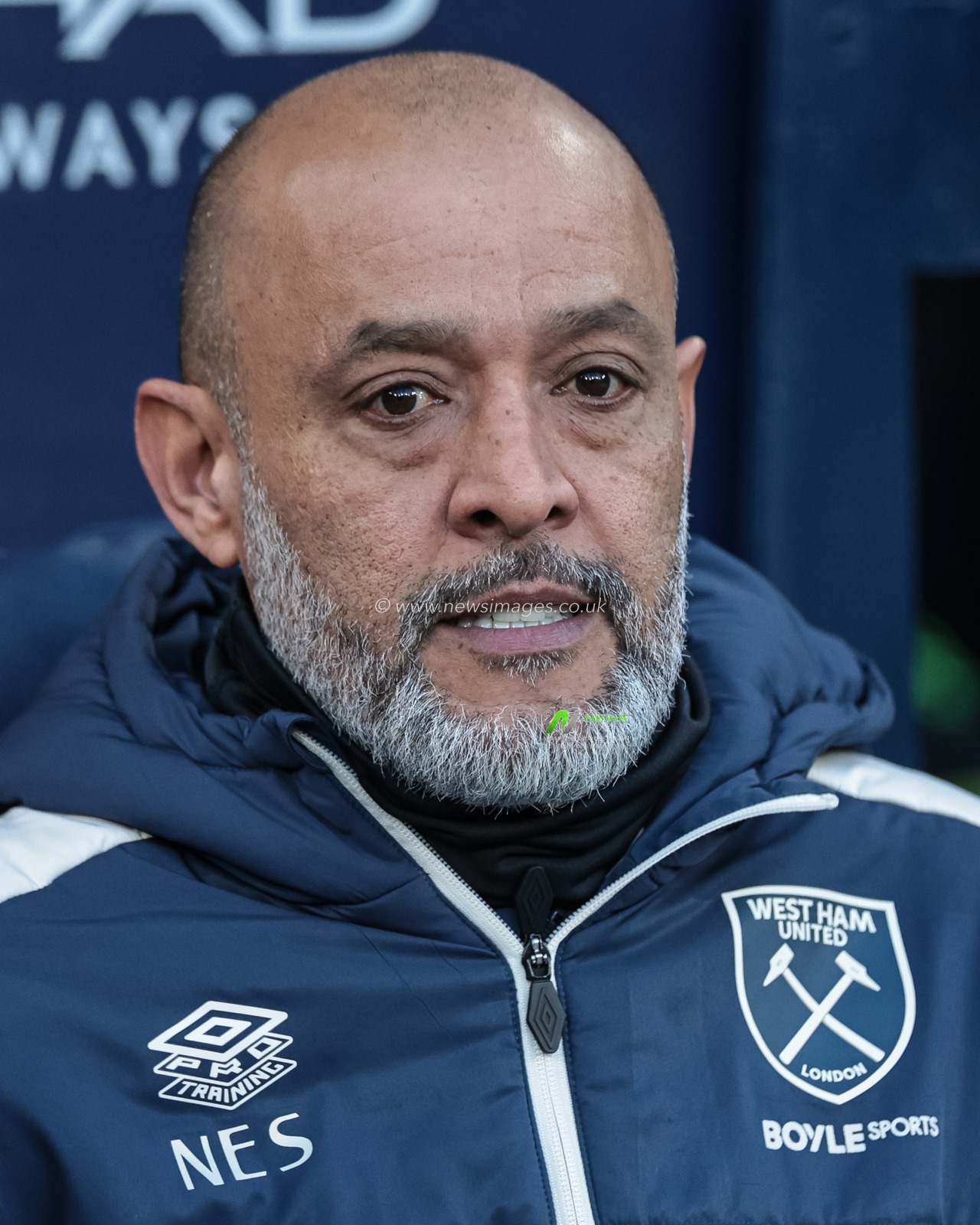 Nuno Espirito Santo manager of West Ham United during the Premier League match Manchester City vs West Ham United at Etihad Stadium, Manchester, United Kingdom, 20th December 2025

(Photo by Mark Cosgrove/News Images)

*** GER AUT SUI OUT ***