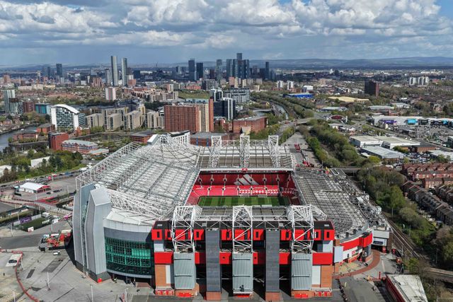 An aerial view of Old Trafford during the Premier League match Manchester United vs Leeds United at Old Trafford, Manchester, United Kingdom on 13 April 2026

(Photo by Mark Cosgrove/News Images)