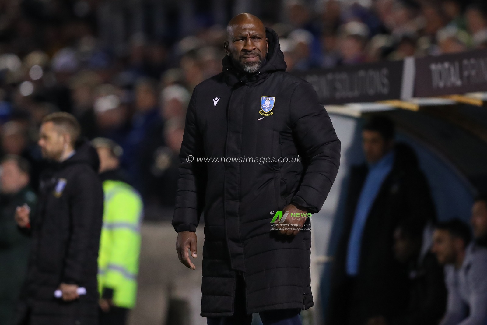 Darren Moore manager of Sheffield Wednesday reacts during the Sky Bet League 1 match Bristol Rovers vs Sheffield Wednesday at Memorial Stadium, Bristol, United Kingdom, 18th April 2023

(Photo by Gareth Evans/News Images)