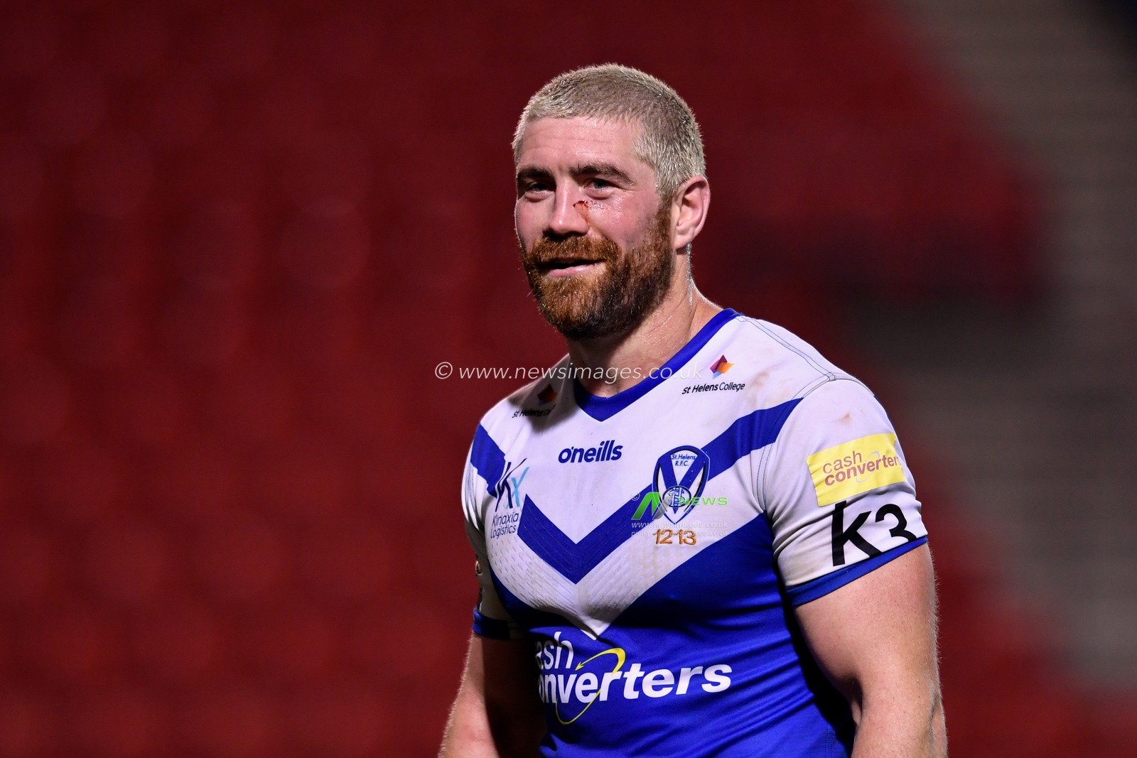 Kyle Amor (16) of St Helens at the end of the game