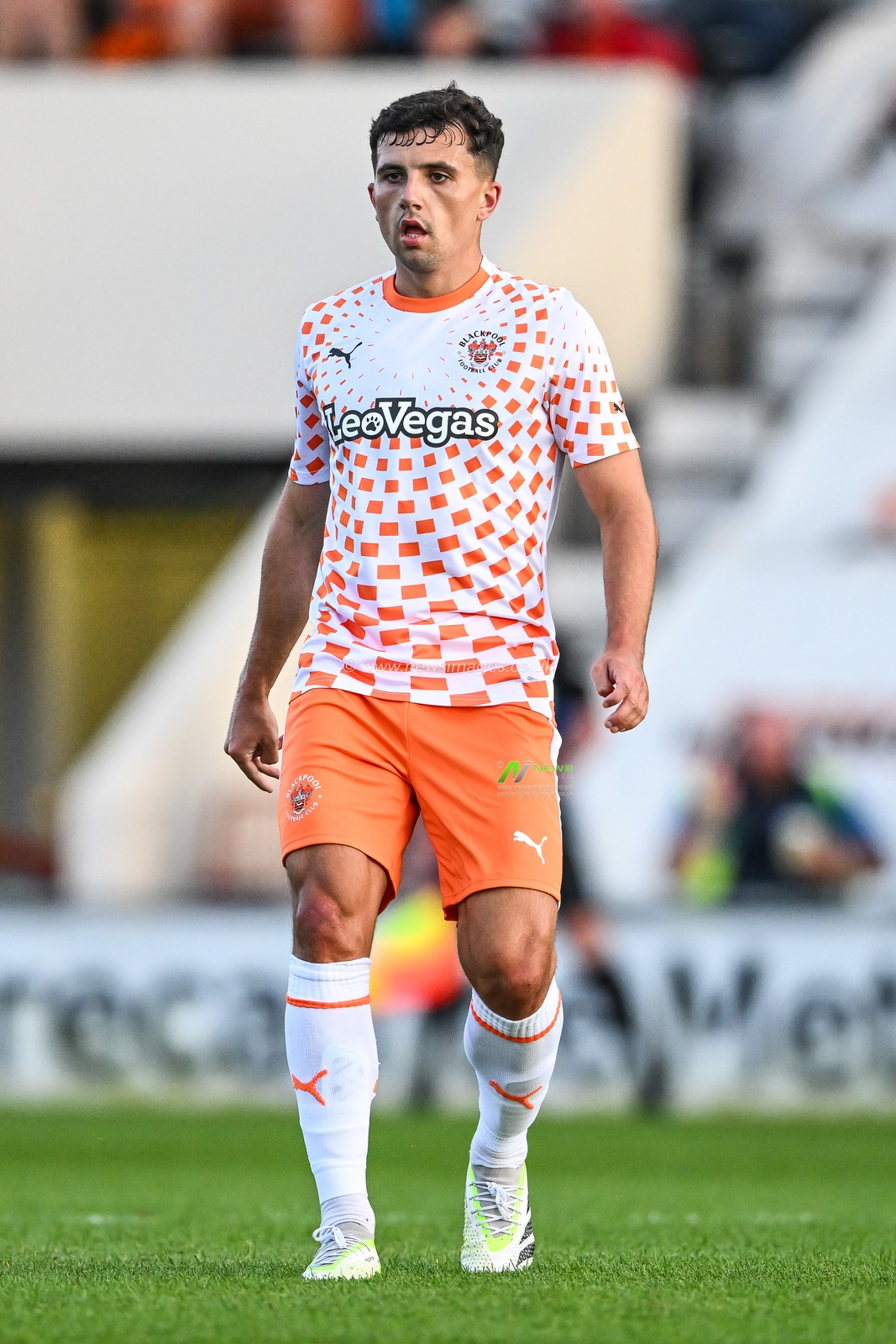 Albie Morgan #8 of Blackpool during the Pre-season friendly match Morecambe vs Blackpool at Mazuma Stadium, Morecambe, United Kingdom, 25th July 2023

(Photo by Craig Thomas/News Images)