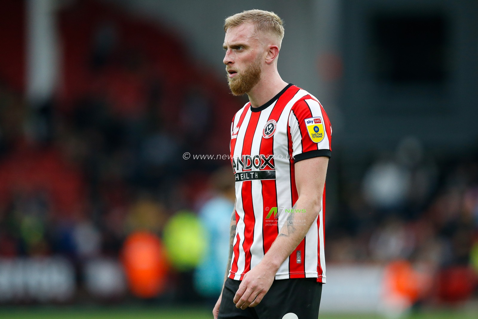 Oliver McBurnie #9 of Sheffield United during the Sky Bet Championship match Sheffield United vs Burnley at Bramall Lane, Sheffield, United Kingdom, 5th November 2022

(Photo by Ben Early/News Images)
