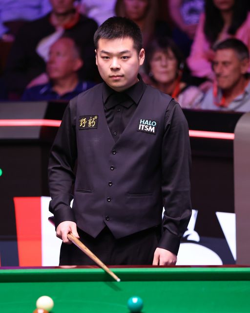 Pang Junxu of China on day ten of the 2025 Halo World Snooker Championship at Crucible Theatre, Sheffield, United Kingdom, 28th April 2025

(Photo by Alex Roebuck/News Images)