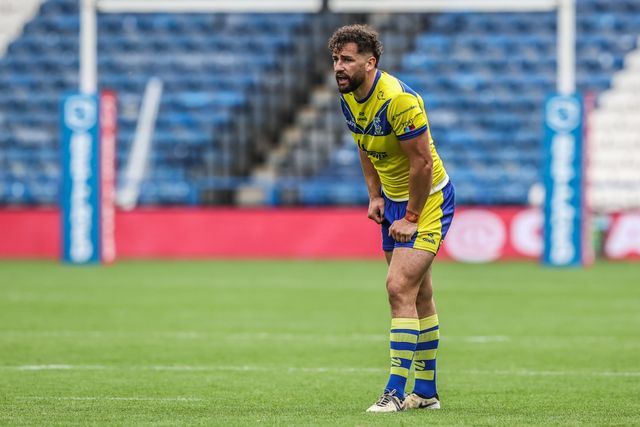 Toby King of Warrington Wolves during the Betfred Super League Round 23 match Huddersfield Giants vs Warrington Wolves at Accu Stadium, Huddersfield, United Kingdom, 24th August 2025

(Photo by Alfie Cosgrove/News Images)
