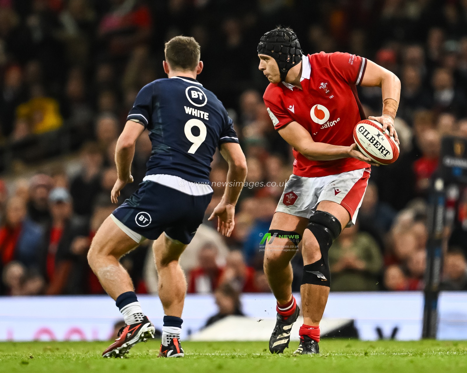 Dafydd Jenkins of Wales in actionduring the 2024 Guinness 6 Nations match Wales vs Scotland at Principality Stadium, Cardiff, United Kingdom, 3rd February 2024

(Photo by Craig Thomas/News Images)
