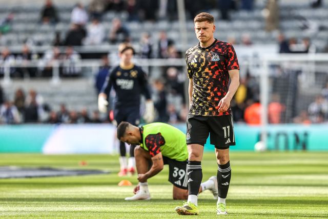 Harvey Barnes of Newcastle United in the pregame warmup session during the Premier League match Newcastle Untied vs West Ham United at St. James's Park, Newcastle, United Kingdom on 17 May 2026

(Photo by Alfie Cosgrove/News Images)