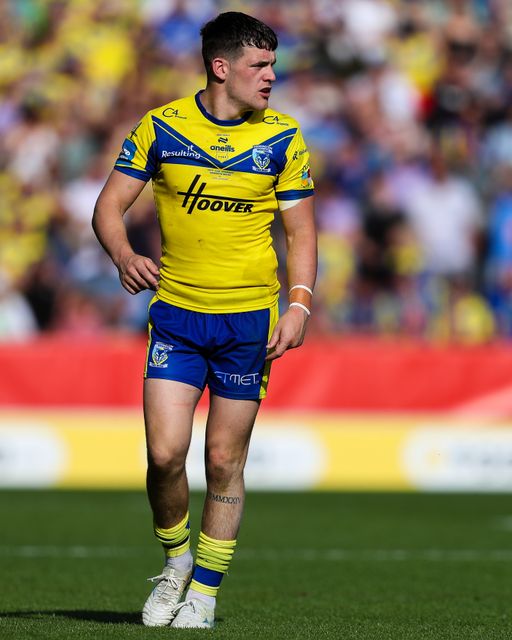 Josh Thewlis of Warrington Wolves during the Betfred Challenge Cup Semi-final match Warrington Wolves vs Leigh Leopards at Totally Wicked Stadium, St Helens, United Kingdom, 11th May 2025

(Photo by Gareth Evans/News Images)