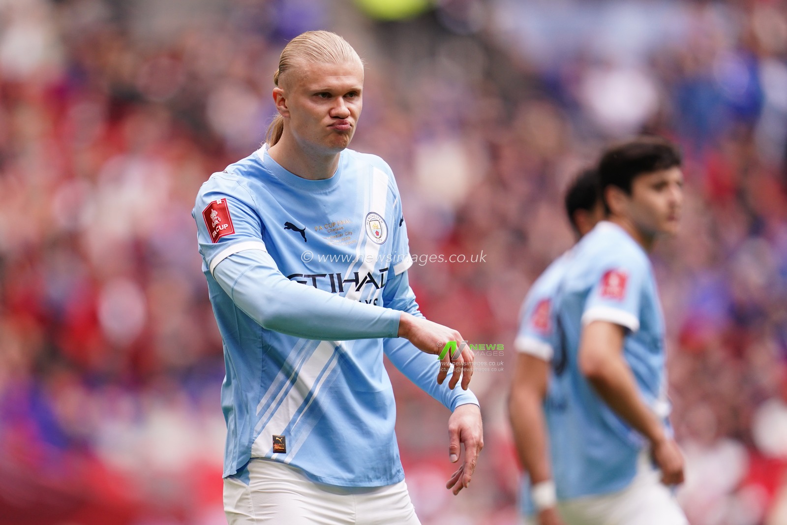 Erling Haaland of Manchester City during the Emirates FA Cup Final match Chelsea vs Manchester City at Wembley Stadium, London, United Kingdom on 16 May 2026

(Photo by Harvey Murphy/News Images)