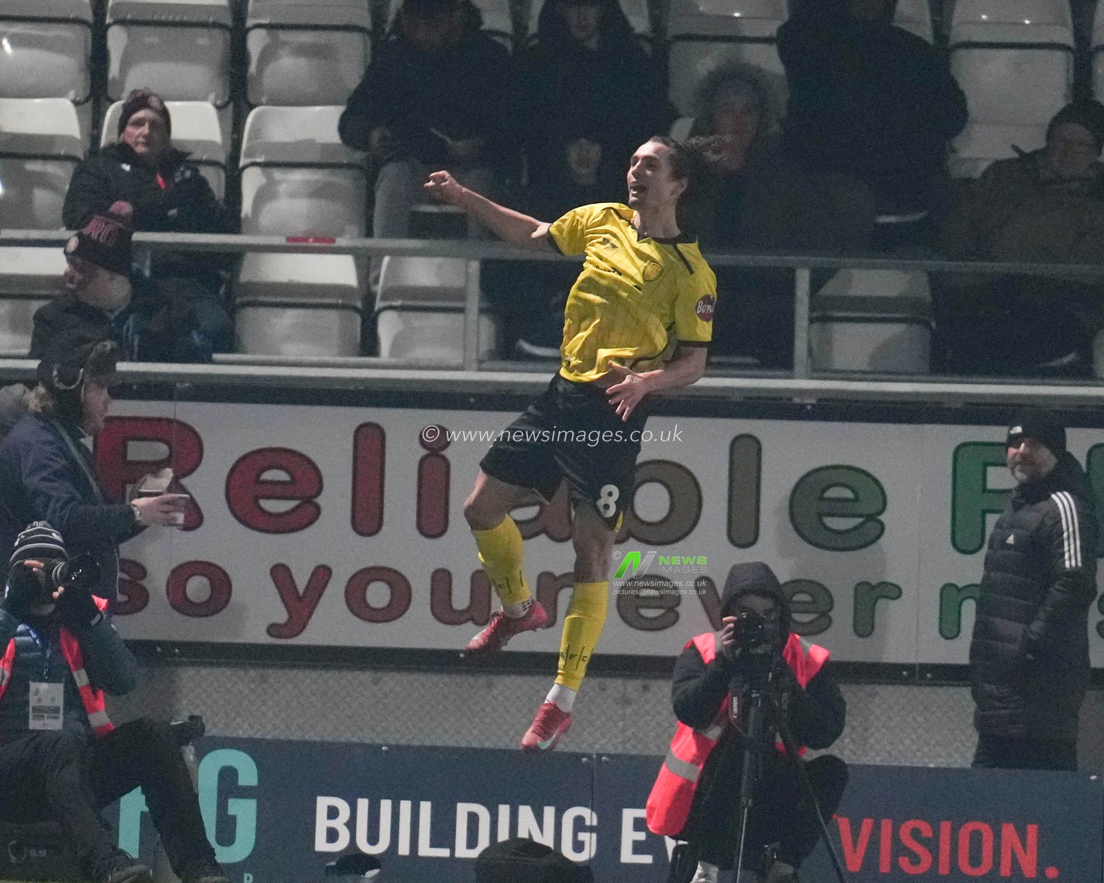 Charlie Webster of Burton Albion celebrates goal during the Sky Bet League 1 match Stevenage vs Burton Albion at Lamex Stadium, Stevenage, United Kingdom, 18th February 2025

(Photo by Harvey Murphy/News Images)