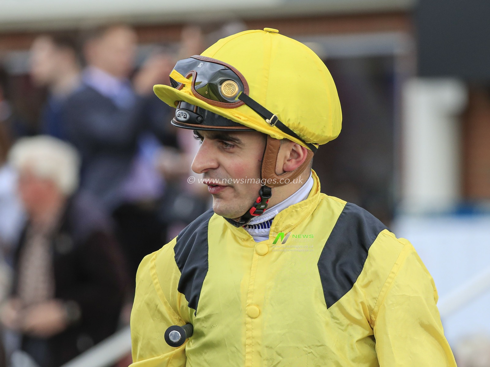22nd August 2019 , York Racecourse, York, Great Britain; 2019 Darley Yorkshire Oaks/Ladies Day ; Jockey Andrea Atzeni

Credit Conor Molloy/News Images