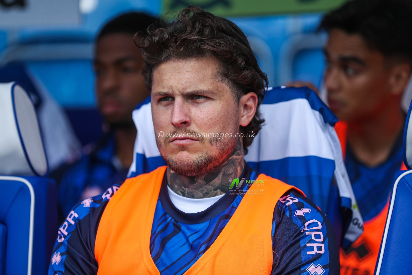 Lyndon Dykes of Queens Park Rangers looks on prior to the Sky Bet Championship match Queens Park Rangers vs West Bromwich Albion at Kiyan Prince Foundation Stadium, London, United Kingdom, 10th August 2024

(Photo by Izzy Poles/News Images)
