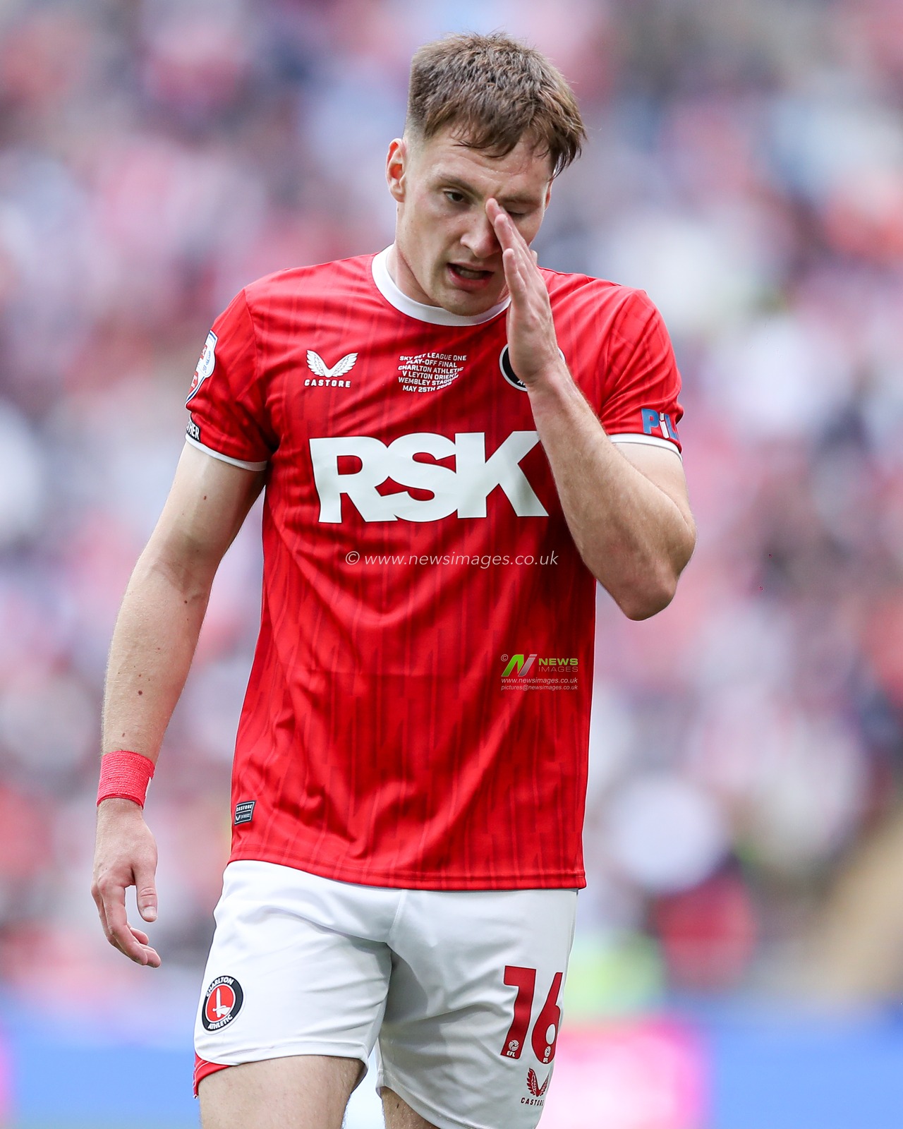 Josh Edwards of Charlton Athletic during the Sky Bet League 1 Playoff Final match Charlton Athletic vs Leyton Orient at Wembley Stadium, London, United Kingdom, 25th May 2025

(Photo by Jorge Horsted/News Images)