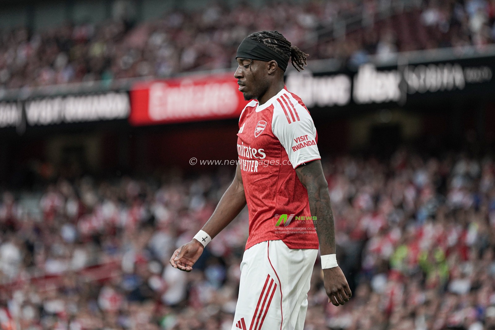 Noni Madueke of Arsenal during the Pre-season friendly match Arsenal vs Villarreal at Emirates Stadium, London, United Kingdom, 6th August 2025

(Photo by Harvey Murphy/News Images)