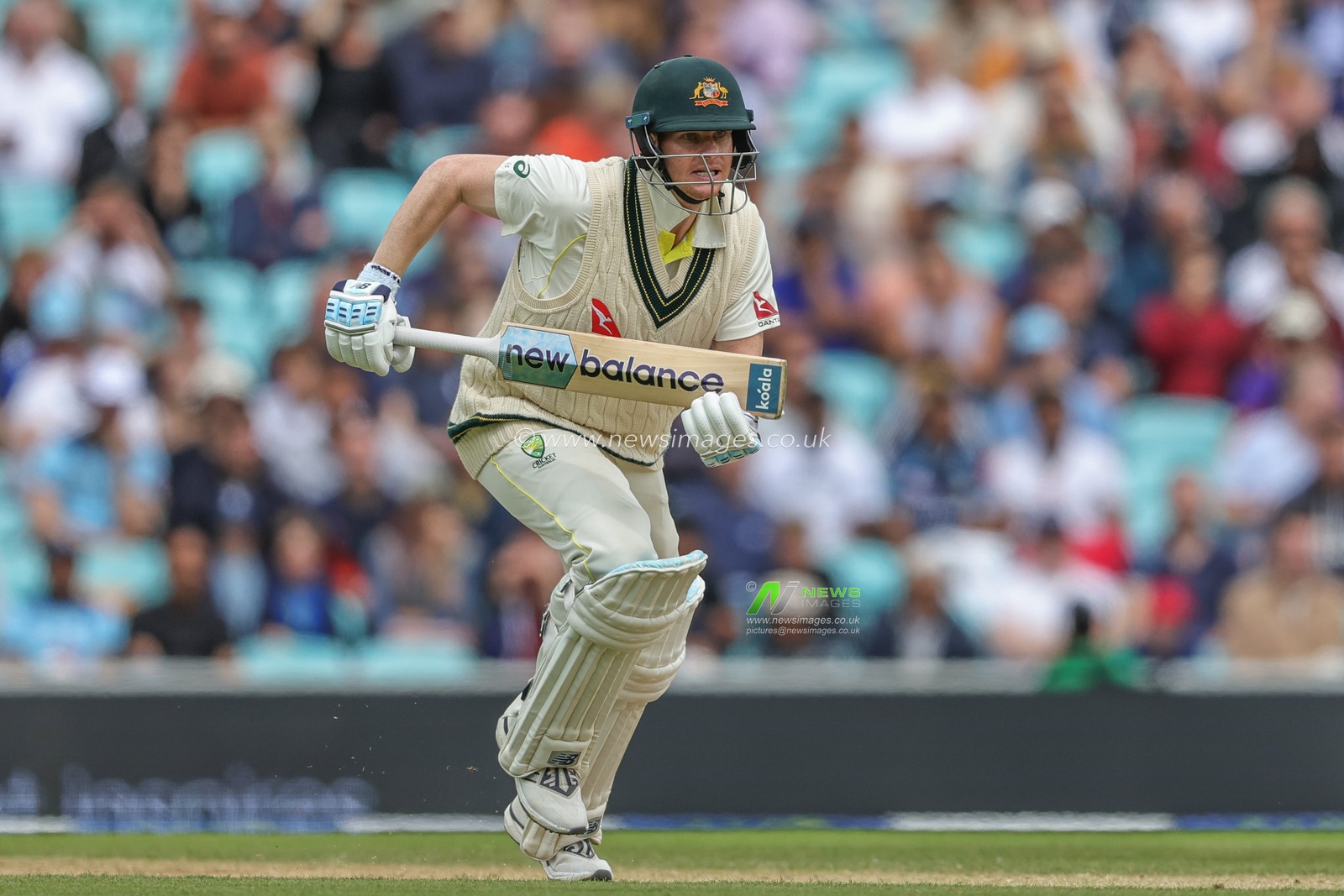 Steven Smith of Australia makes two runs during the LV= Insurance Ashes Fifth Test Series Day Five England v Australia at The Kia Oval, London, United Kingdom, 31st July 2023

(Photo by Mark Cosgrove/News Images)