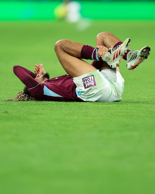 Hannibal Mejbri of Burnley goes down injured during the Sky Bet Championship match Burnley vs Middlesbrough at Turf Moor, Burnley, United Kingdom on 02 September 2026

(Photo by Jorge Horsted/News Images)